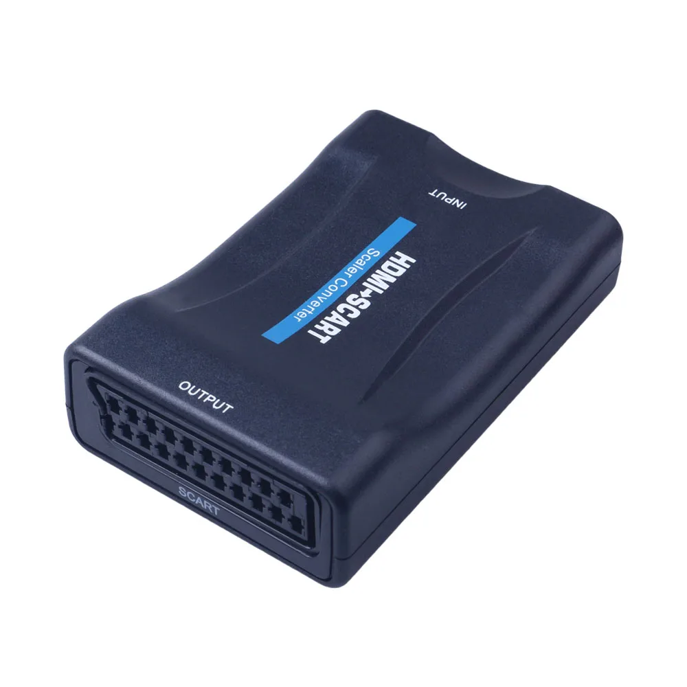 Высококлассный преобразователь HDMI в SCART Видео Аудио AV сигнальный адаптер HD