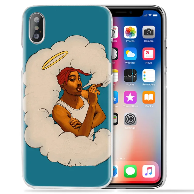 Чехол для iPhone XS Max XR X 10 7 7S 8 6 6S Plus 5S SE 5 4S 4 5C Прозрачный жесткий пластиковый 11 чехол для телефона 2Pac Tupac Amaru Shakur