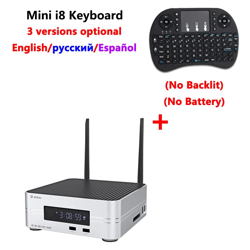 Z10 add i8 standard Zidoo Z10 Android 7,1 ТВ-приставка 1000M LAN 4K HDR смарт-приставка Realtek RTD1296 2 Гб ОЗУ 16 Гб ПЗУ поддержка 3," HDD медиаплеер - Цвет: Z10 add i8 standard