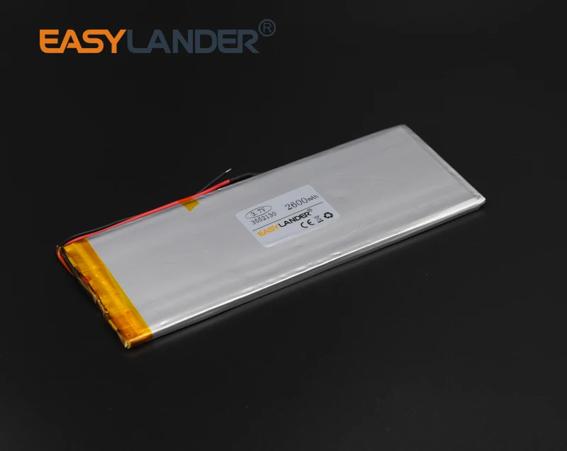 3 7 V 2600mAh 3552130 перезаряжаемая литий полимерная ионная батарея для Bluetooth ноутбука