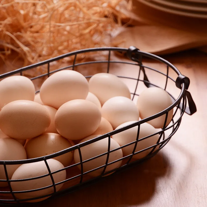 Ретро деревенская проволочная сетка с деревянным дном корзина для хранения