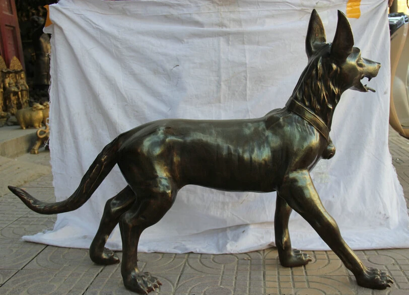 Скульптурная статуя собаки USPS в США S2534 44 дюйма большего размера китайская