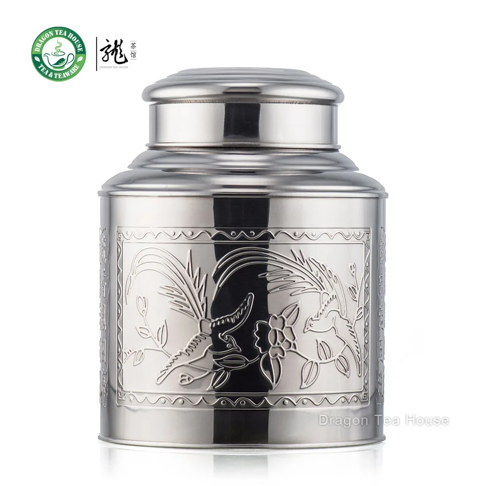 

Large Size Stainless Steel Canister Tea Caddy Container With Double Lid 3500ml
