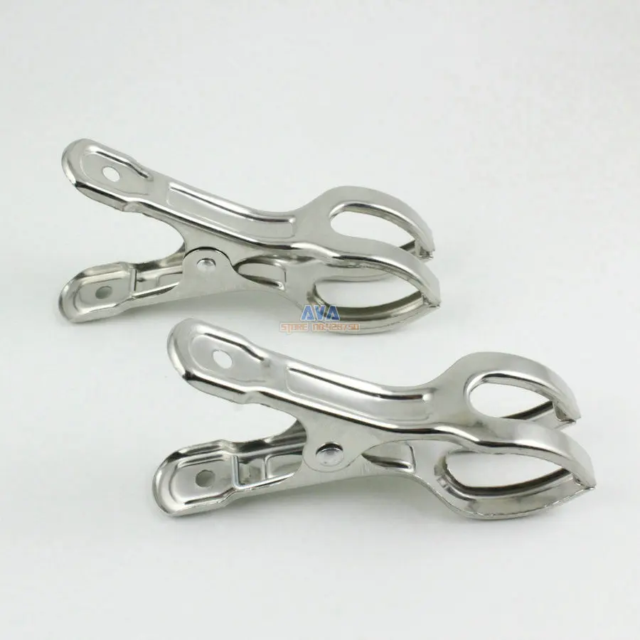 

10 Pieces 9CM House Stainless Steel Clothespins Clothes Quilt Clips Pegs