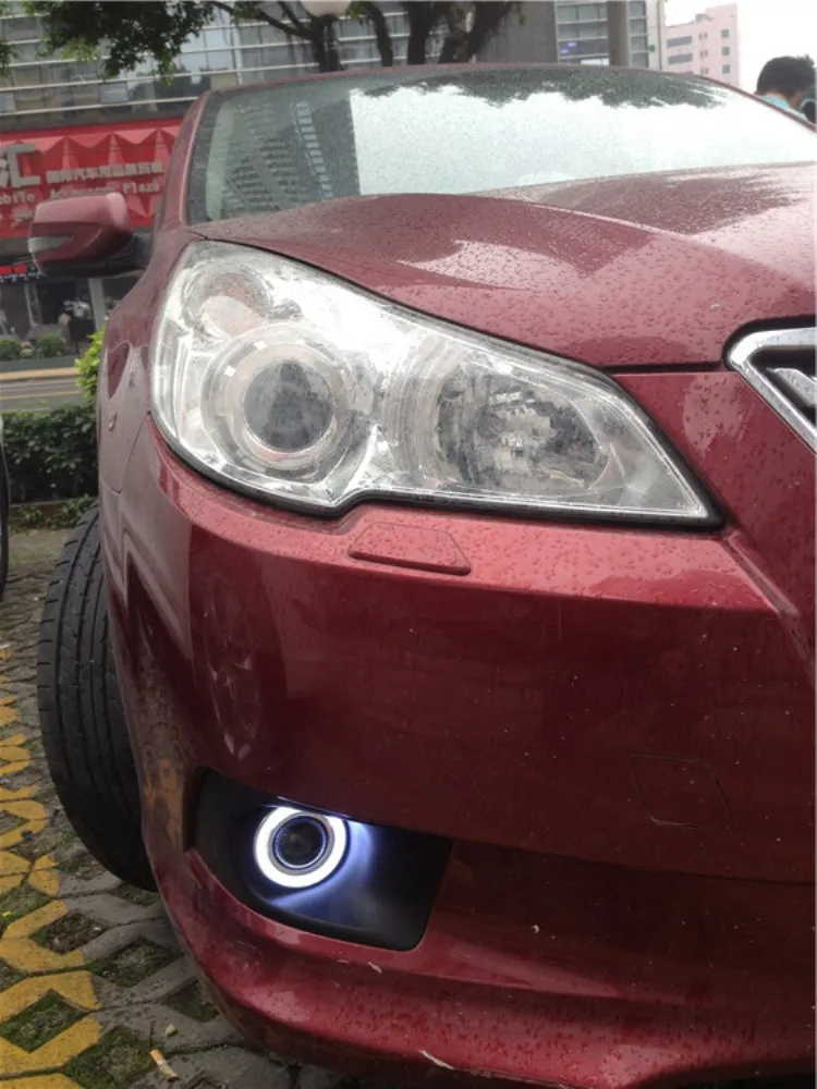 EeMRke для Subaru Legacy универсал/седан 2010 2011 2012 ГЛАЗА АНГЕЛА Фары противотуманные фары DRL Габаритные огни с галогенными лампами H11 55 Вт