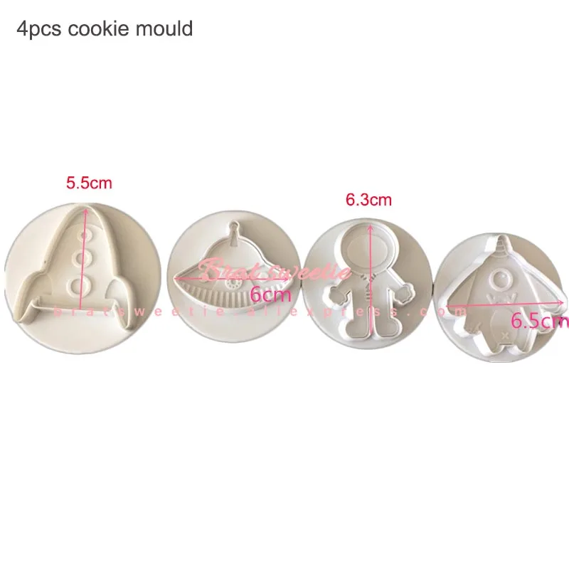 space cookie mould Космический кекс топперы космическая ракета мальчик тематические праздничные товары для дня рождения торт декоративные космические вечерние украшения - Цвет: space cookie mould