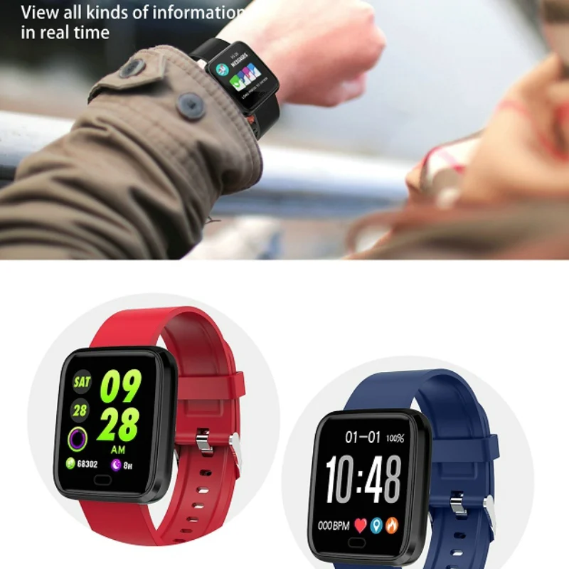 Focusmart Новые смарт-часы TD08 многоязычные слова библиотеки измерение сердечного ритма в реальном времени умные часы с напоминанием