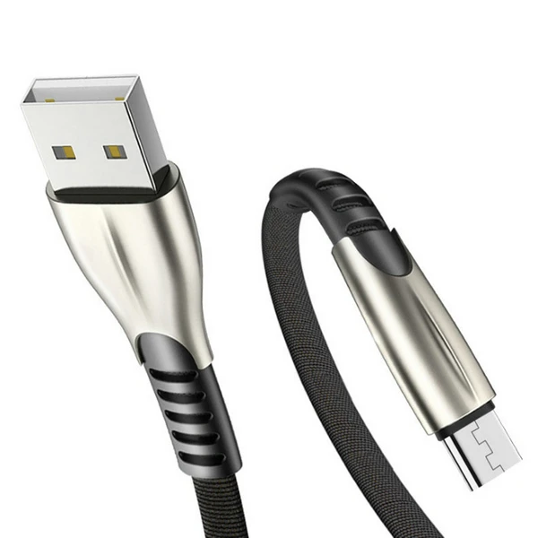 Usb-кабель type C из цинка 1 м, 5 В, 2.8A, быстрый зарядный плоский нейлоновый usb-кабель type-C для huawei P30 pro samsung S10 - Тип штекера: For Micro USB