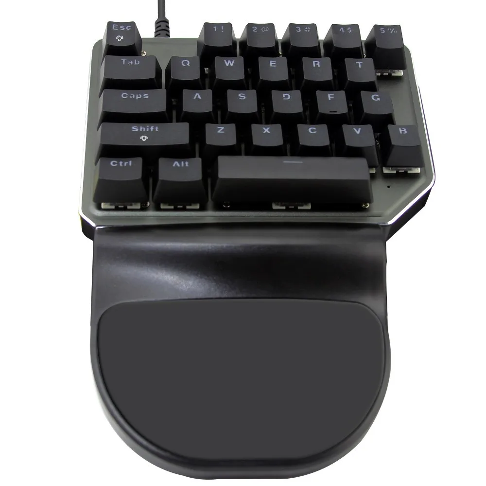 Keyboard Only Motospeed игровая Проводная компьютерная геймерская мышь, комбинации клавиш, мини механическая клавиатура с подсветкой, 27 клавиш, 3500 dpi, 6 кнопок, игровая мышь Mause - Цвет: Keyboard Only