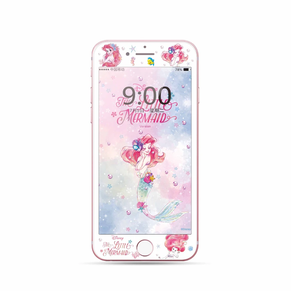 Закаленное защитное стекло для экрана с единорогом для iPhone 7, 8 Plus, 6, 6 S Plus, Elmo Cat, милый мультяшный котенок, 3D, 9 H, HD, полное покрытие, пленка SJ40