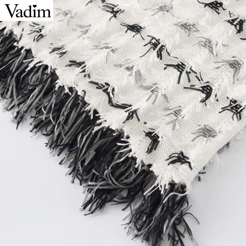 Вадим женские стильные элегантные рукавов трикотажные на бретелях с круглым