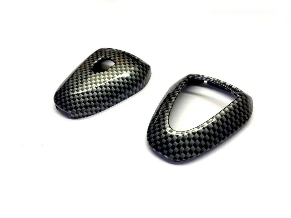 Gloss Carbon Fiber Жесткий пластиковый глянцевый многоцветный БЕСКЛЮЧЕВОЙ пульт дистанционного управления защитный чехол для ключа Крышка для Porsche черная головка дистанционного ключа - Название цвета: Gloss Carbon Fiber