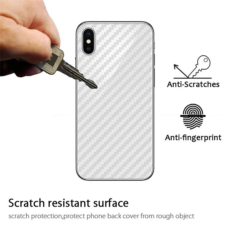 Suntaiho 3D защита для задней панели из углеродного волокна iPhone XS MAX XR 7 plus 8X6 задняя