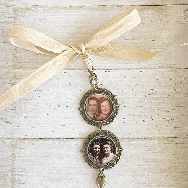 Персонализированный Свадебный памятный фотобукет с подвесками индивидуальное