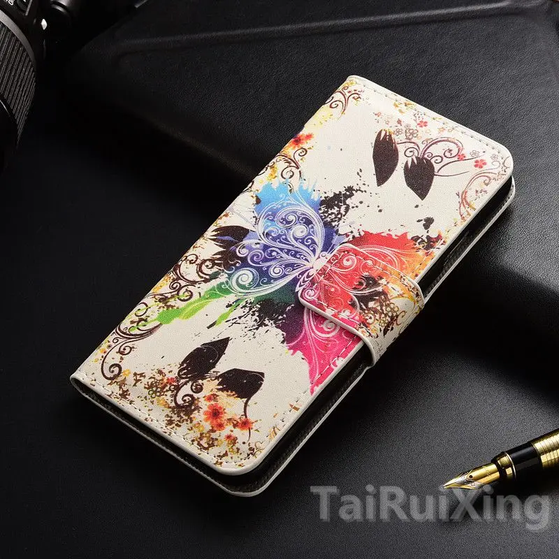 Высококачественный модный кожаный чехол-книжка с цветами для Alcatel One Touch Pixi 3 5 0 5015X