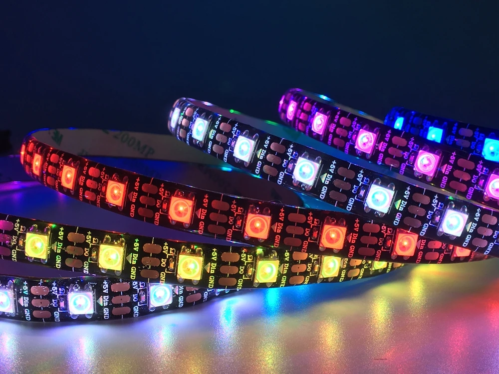 Светодиодная лента WS2812B WS2812 RGB цветная светодиодная x2 музыкальный контроллер 5 в