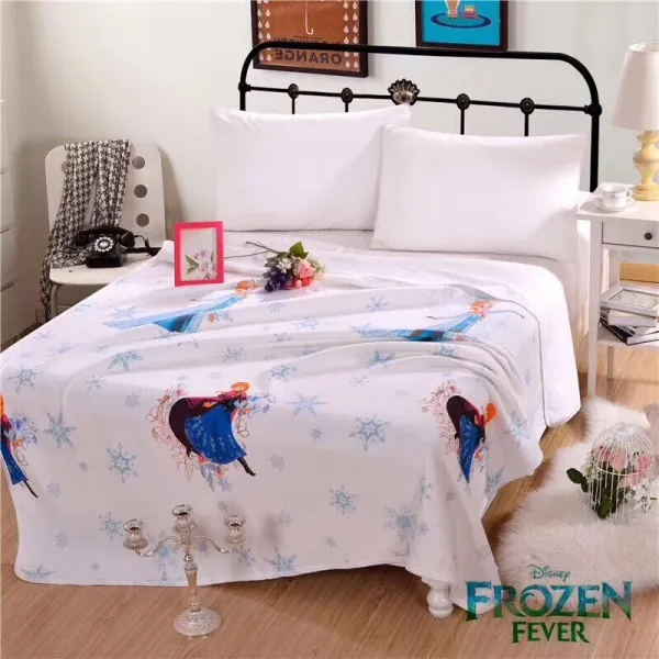 frozen elsa anna Disney синий белый Микки Минни Замороженные Винни Двухслойное Мягкое хлопковое летнее одеяло покрывала на мягкую мебель одеяло пледы для мальчиков девочек - Цвет: frozen elsa anna