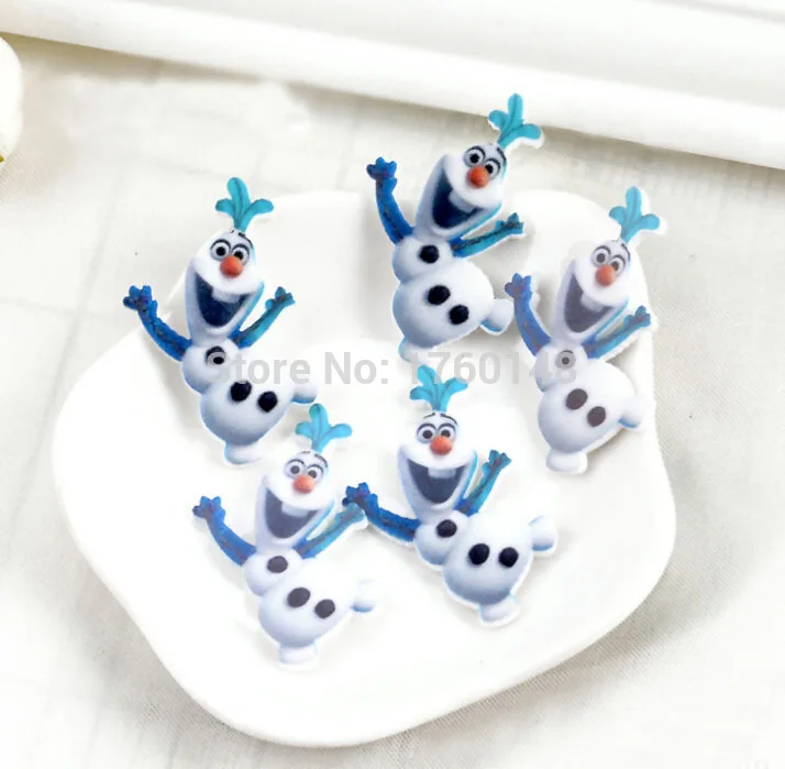 Статуэтка Ледяной Олаф для поделок сделай сам 36*22 мм украшения отдыха плоское