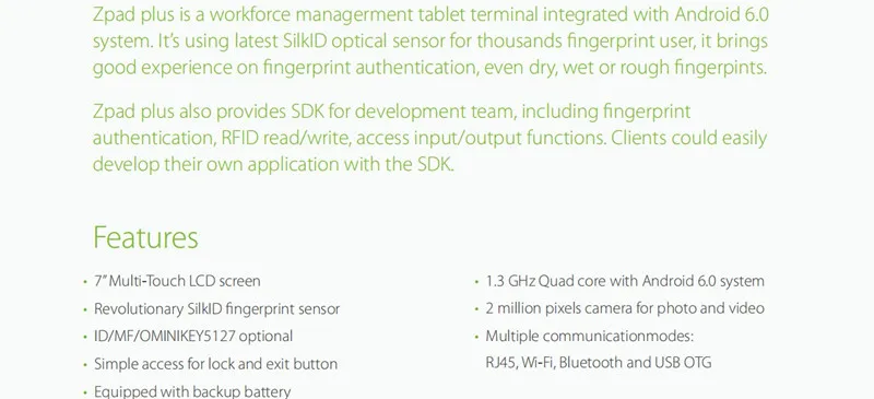Zpad plus zkteco биометрическая система посещаемости USB считыватель отпечатков пальцев