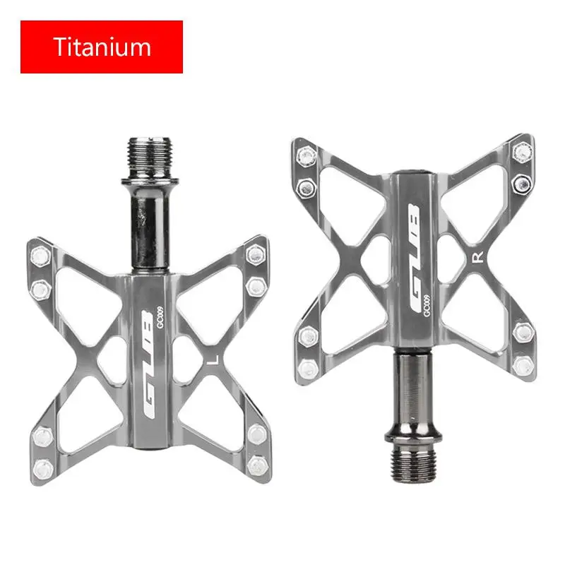 GUB GC009 mtb bmx горный велосипед fiets 3 lagers платформа pegalen 230 г/een paar cnc al6061+ cr-mo как ультра-легкий Противоскользящий - Цвет: titanium