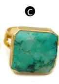 c WT-R216 ограненная жемчужина-кольца камни ювелирные изделия Jewelry ISES аметисты регулируемое кольцо с золотой Гальванизированный женщин ювелирные изделия в стиле "Бохо" - Цвет основного камня: c