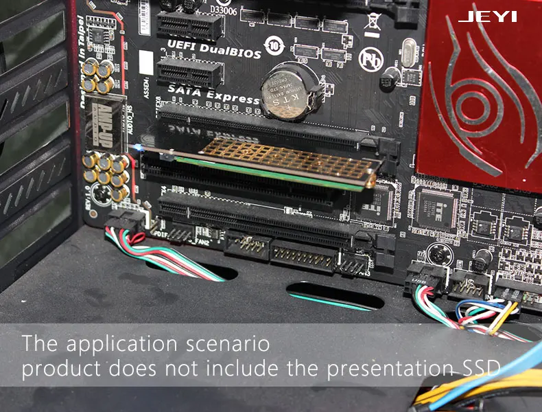 JEYI Swift MX16 M.2 NVMe SSD NGFF к PCIE 3,0X16 адаптер M ключ интерфейсная карта Suppor PCI Express x16 2280 Размер m.2 полная скорость