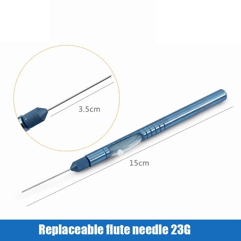 Игла для биопсии прямые валы с силикагелем cannulation внутри 20G23G офтальмологическое микроскопия устройство с силиконовой Трубкой