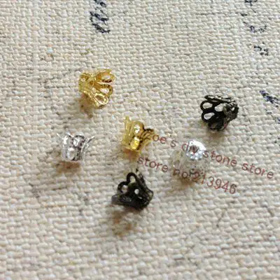 

6MM 1000Pcs Metal Little Tass Bead Caps DIY Jewelry Findings & Accessories