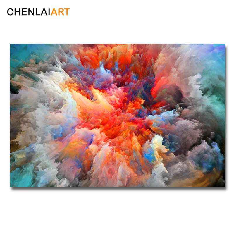 

Canvas Prints Painting Modern Abstract Colorful clouds Wall Art Poster And Prints Pictures Home Decor For Living Room No Frame