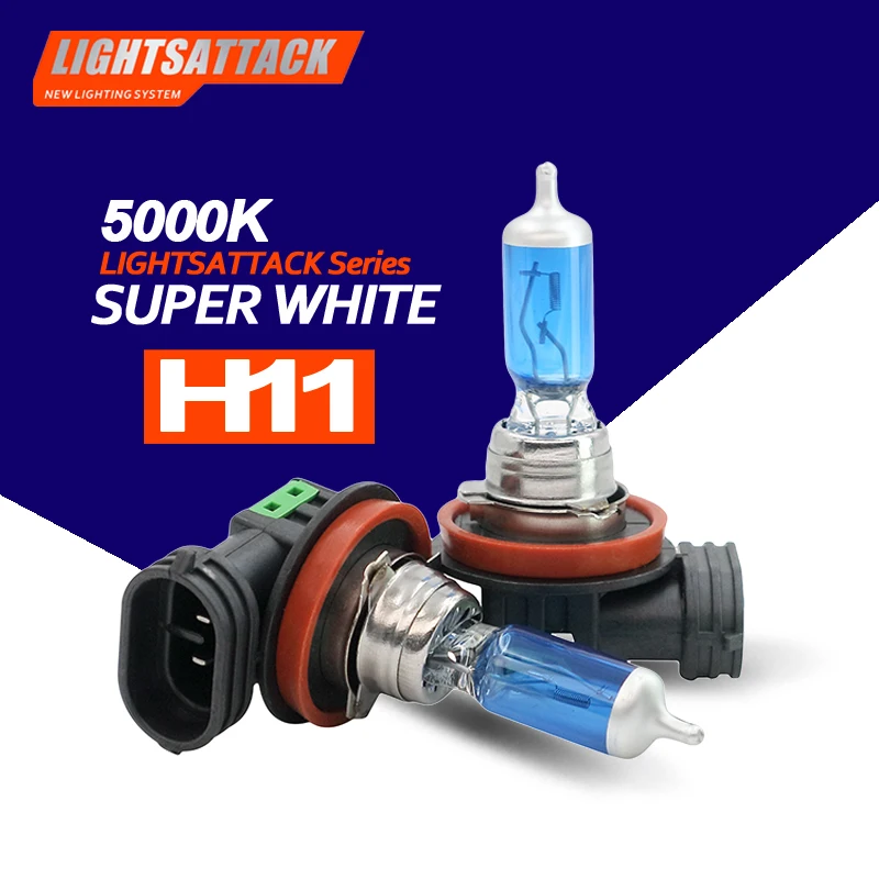 

PEGASUS Car Halogen Headlight H11 1500lm Auto Bulb Headlamp 5000K