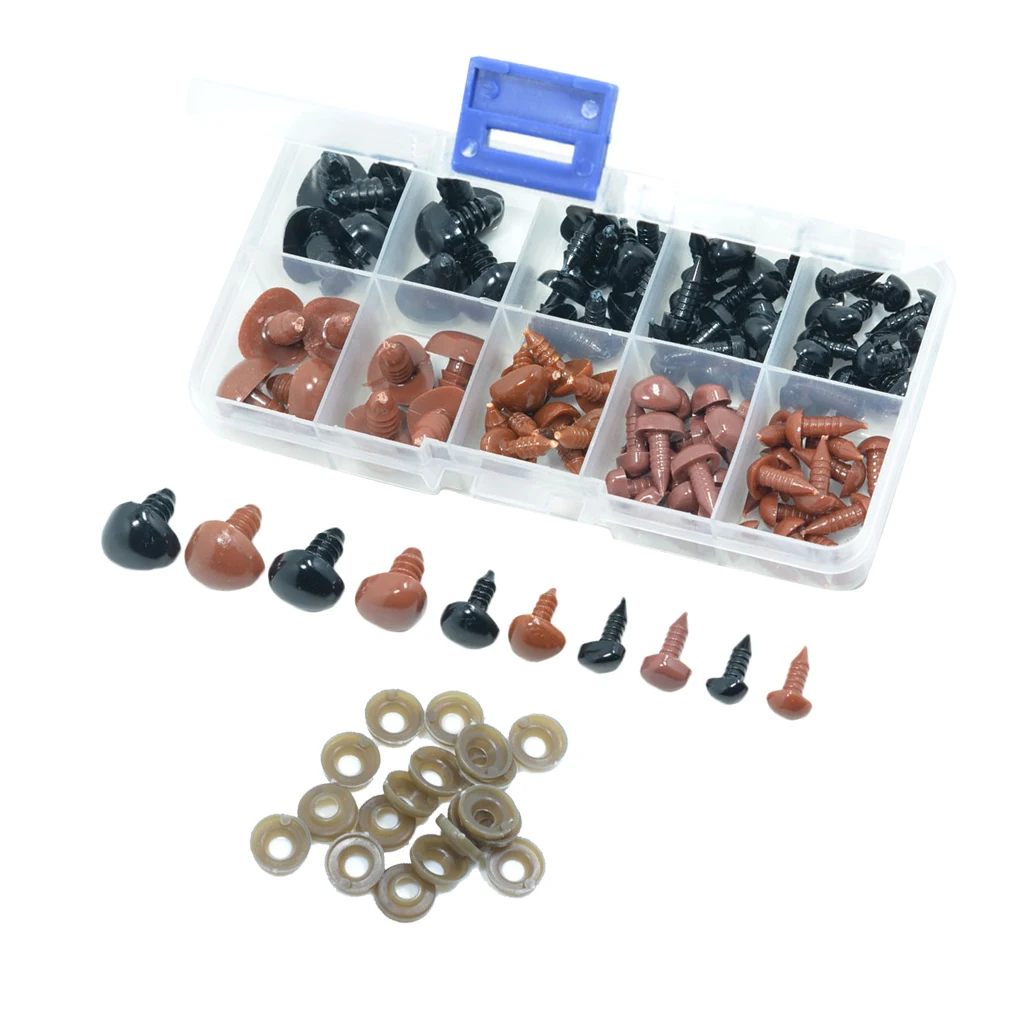 100 шт. глаза для медведя игрушка сделай сам безопасный нос куклы игрушки