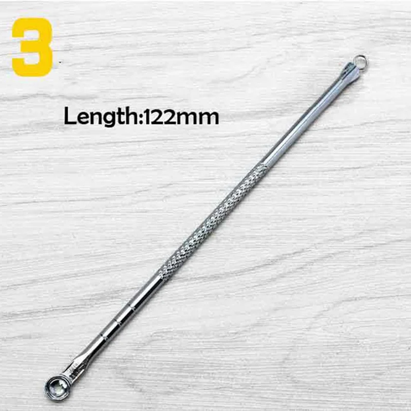 3pcs/set Blackhead Remover Acne Blackhead Vacuum Comedone Blemish Extractor Pimple Needles Removal Tool Spoon For Face images - 6