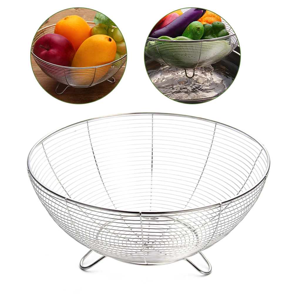 Desktop Holder Decorations Storage Kitchen Fruit Basket Metal Nordic Style Hollow Iron | Дом и сад