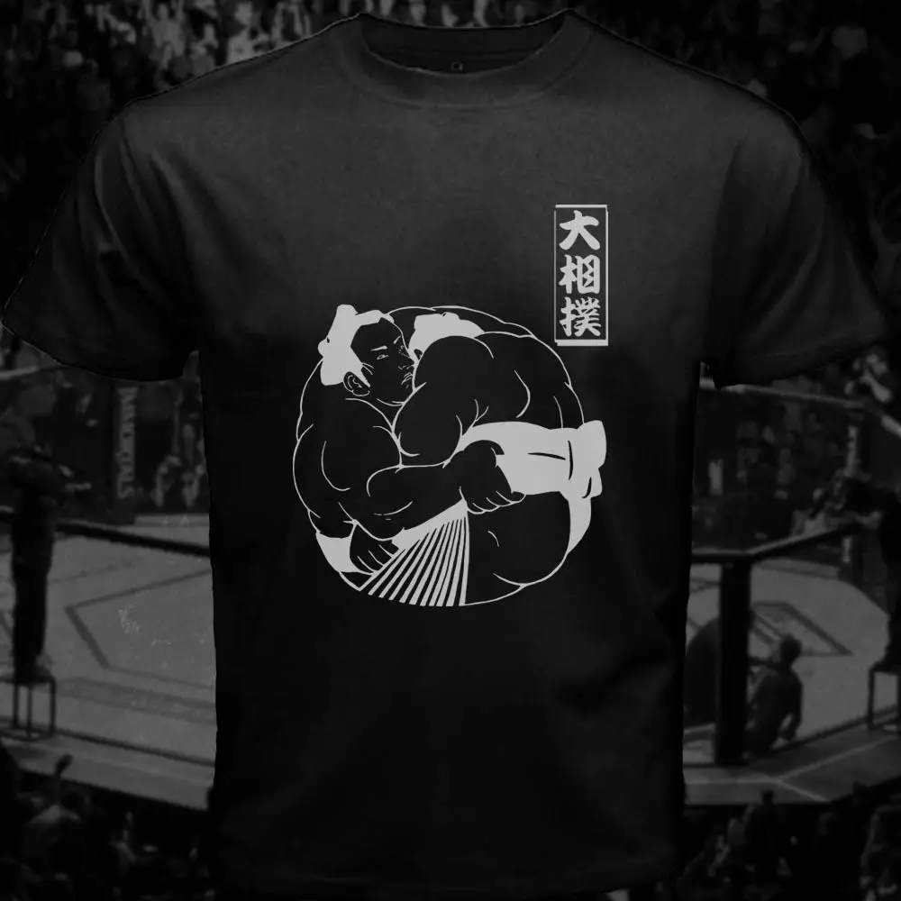 Футболка Sumo Yokozuna Amuz мужская с принтом тенниска из чистого хлопка модная майка для