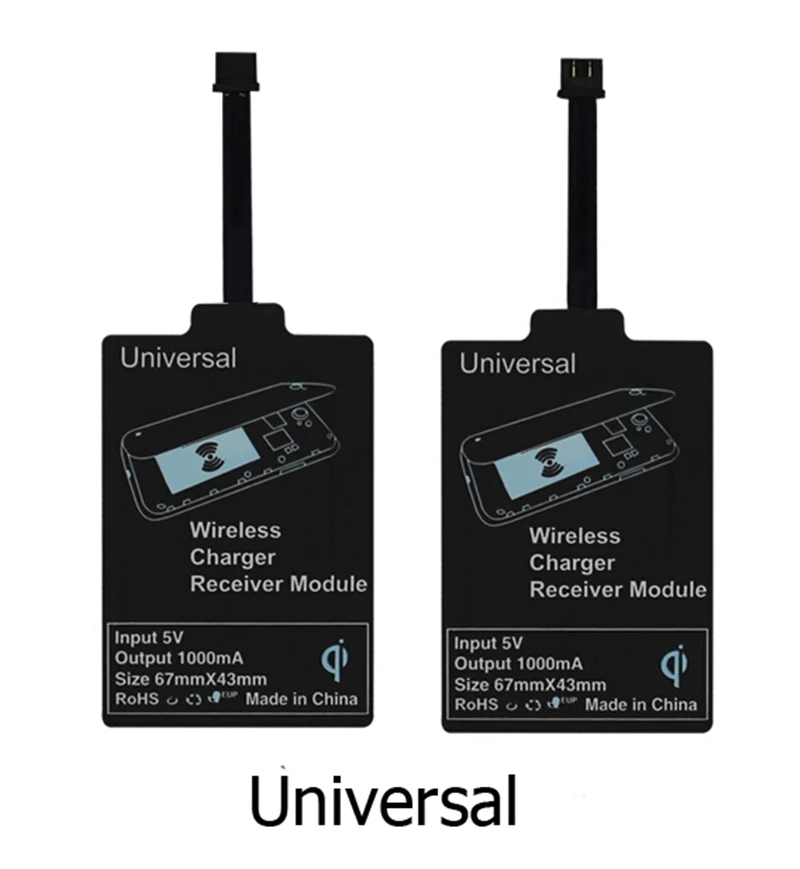 Универсальный Qi беспроводной набор для зарядки зарядное устройство адаптер