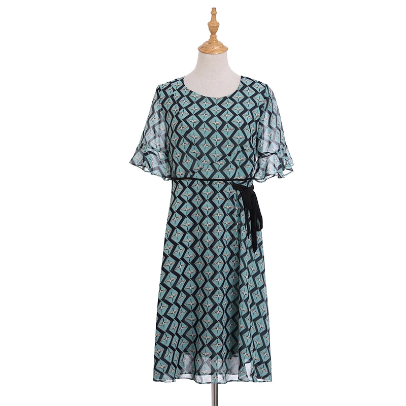 Diwish женское шифоновое платье большого размера 2019 летнее элегантное милое