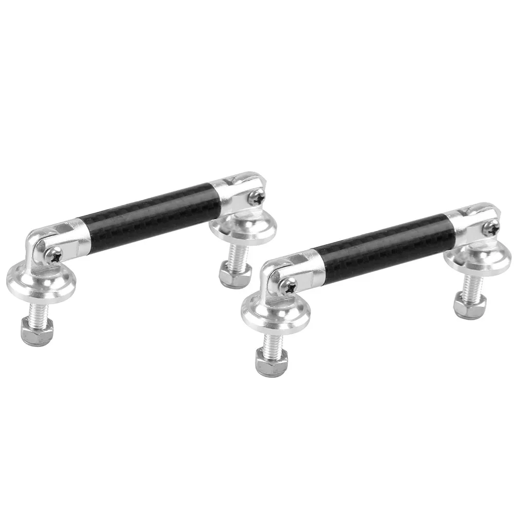 JDM Гоночный стиль Алюминий Настоящее карбоновое волокно передний бампер для губ