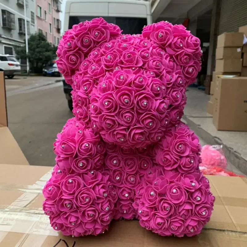 Цветочный медведь украшенный Стразы | Дом и сад