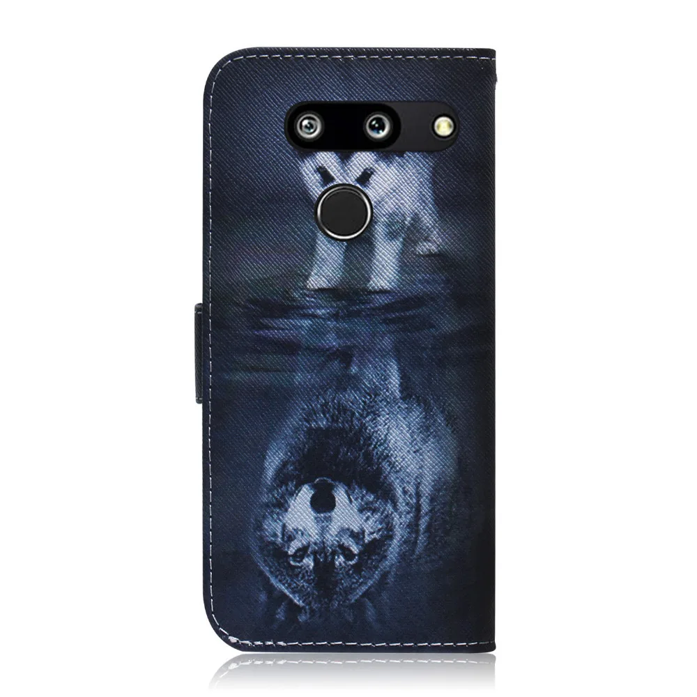 Роскошный кожаный чехол для LG G8 G8S THINQ чехол-Кошелек из искусственной кожи с