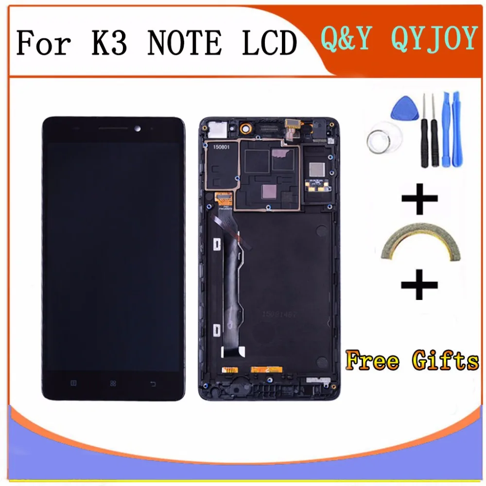 ЖК дисплей с сенсорным экраном и дигитайзером в сборе рамкой для Lenovo K50 T5 K3 Note|lcd