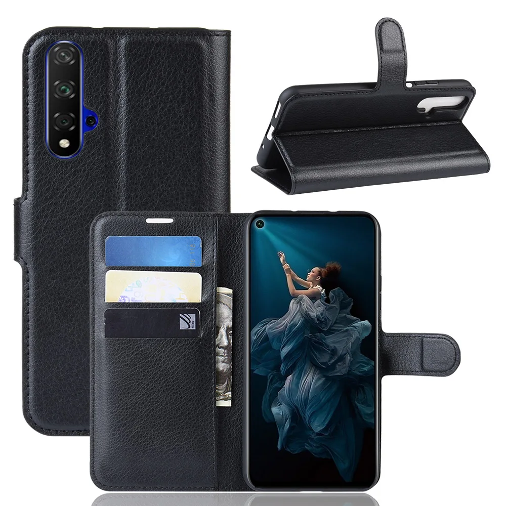 

100 шт./лот для Huawei Y9 Lychee кожаный чехол для телефона honor 20 10i 20i enjoy 9 Y7 Y6 Y5 prime pro P smart Z plus 2019