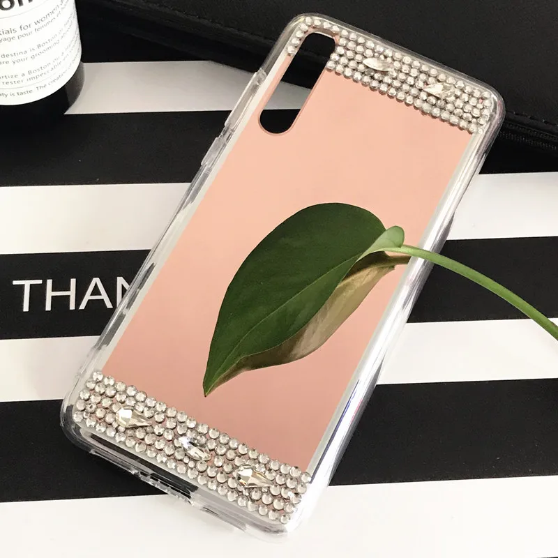 Для huawei p20 pro блестящее алмазное зеркало мягкий чехол из ТПУ для Huawei P8 P9 P10 P20 lite plus