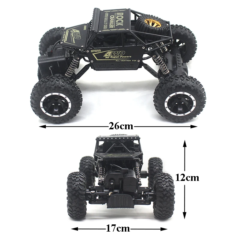 Бренд Rock Crawler 1: 4 4WD Радиоуправляемая машина из металлического сплава игрушечные