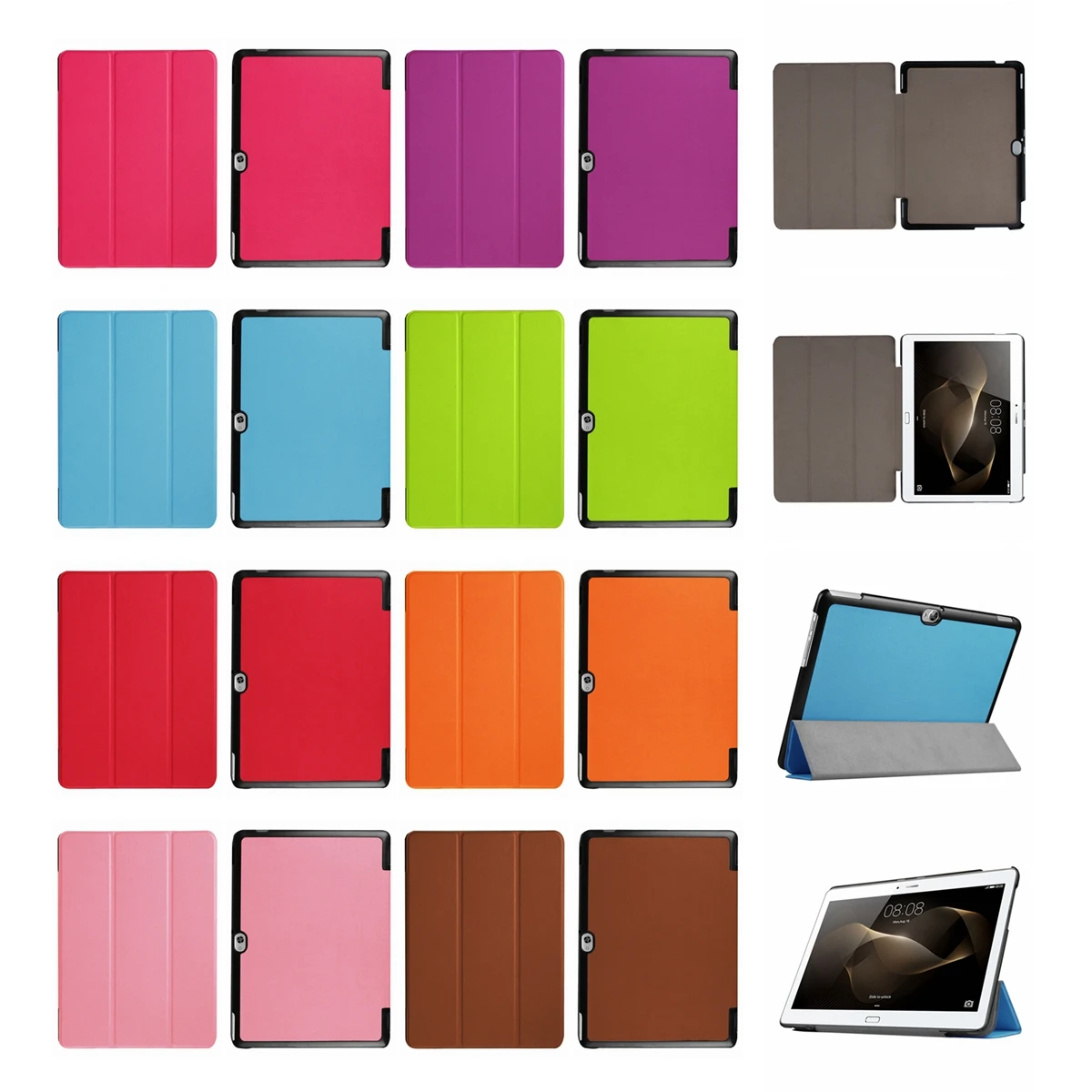 Для huawei MediaPad M2 10 0 чехол тонкий флип для Tablet 1 дюймов 3 складной кожаный с