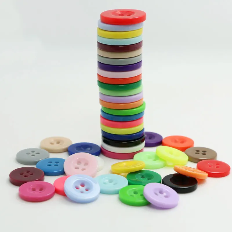 Круглые пуговицы из смолы 100 шт./компл. декоративно прикладное искусство швейные