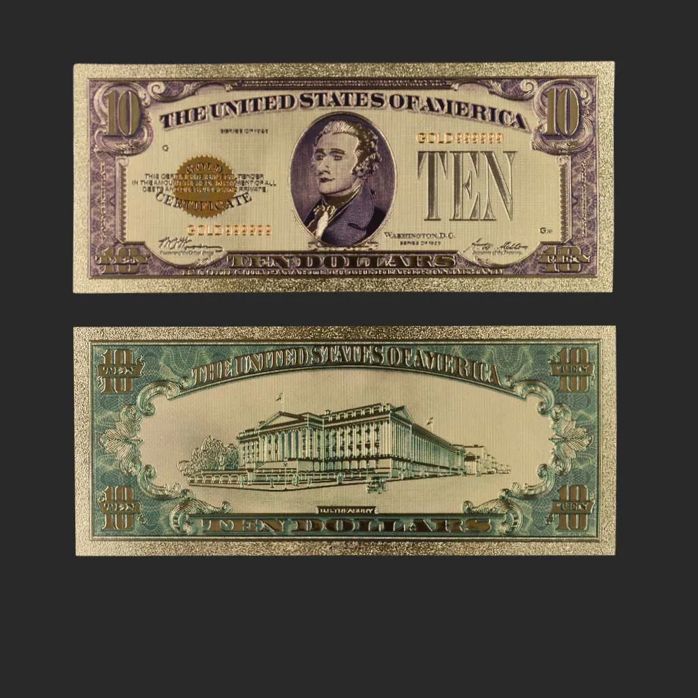 1928 7 шт. США $1 2 5 10 20 50 100 долларовая Золотая банкнота красочный мир денег для
