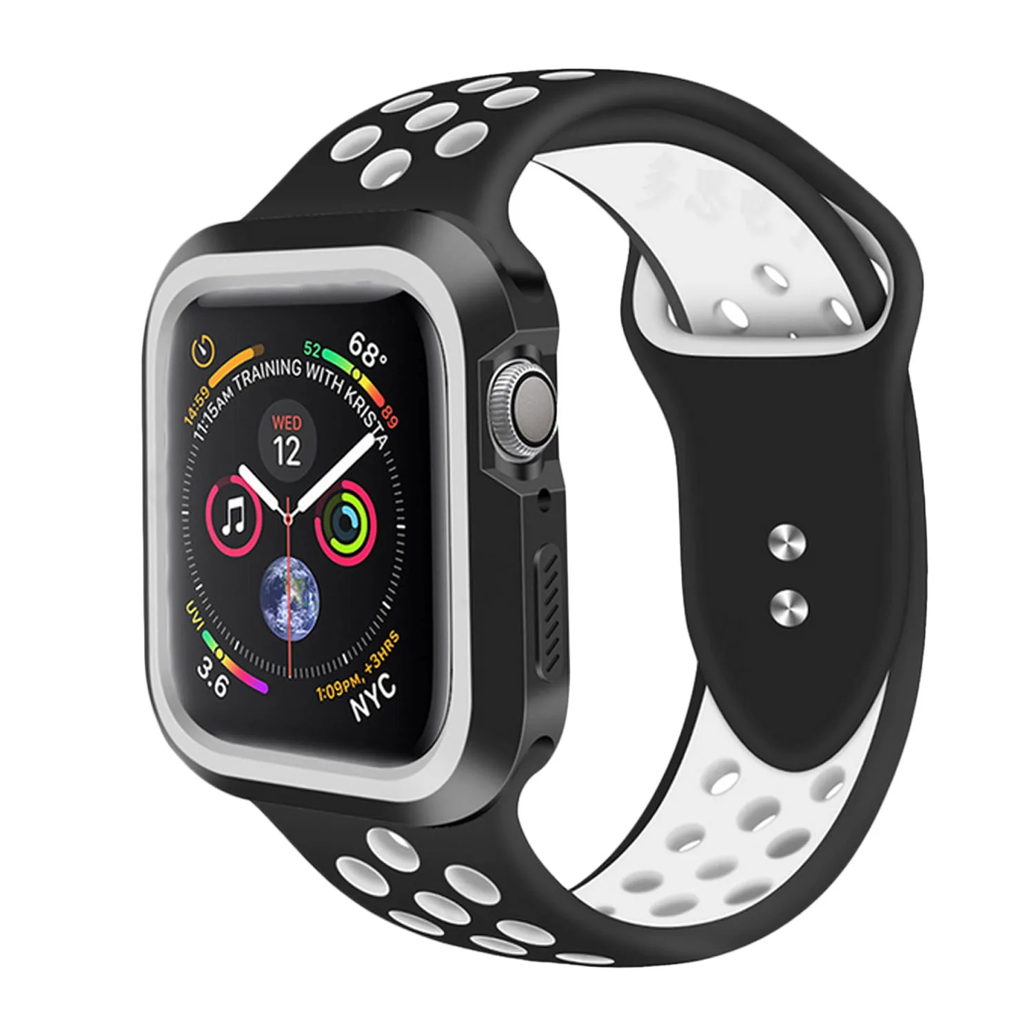 Противоударный мягкий защитный чехол Besegad из ТПУ для Apple Watch iWatch 4 40 мм 44