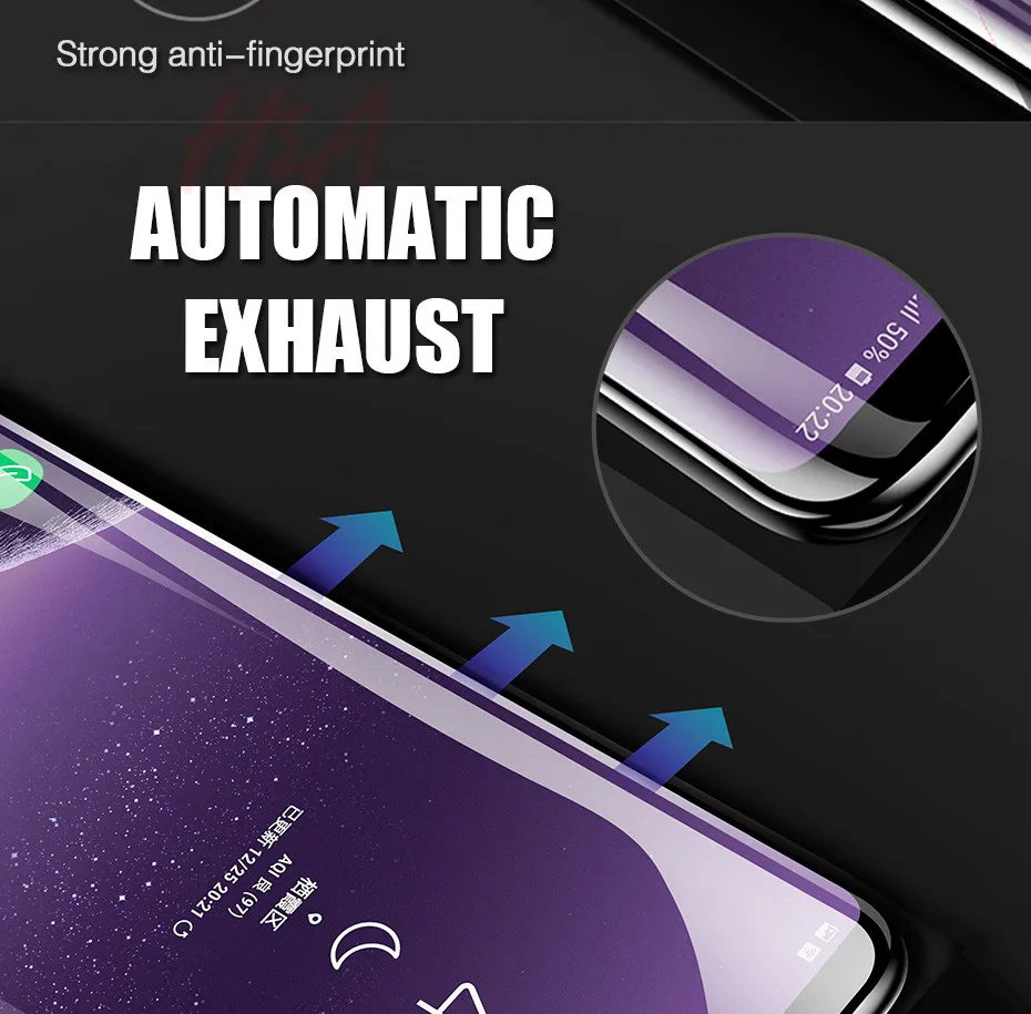 H& 25D полная изогнутый Экран протектор для samsung Galaxy S9 плюс S8 плюс Примечание 8 не закаленное Стекло для samsung S10 плюс S10E фильм