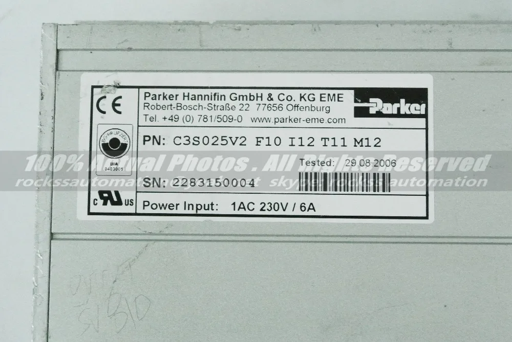 C3S025V2F10I12T11M12 однофазный 230 В 6A AC сервопривод с ЧПУ легкий драйвер для подвесных