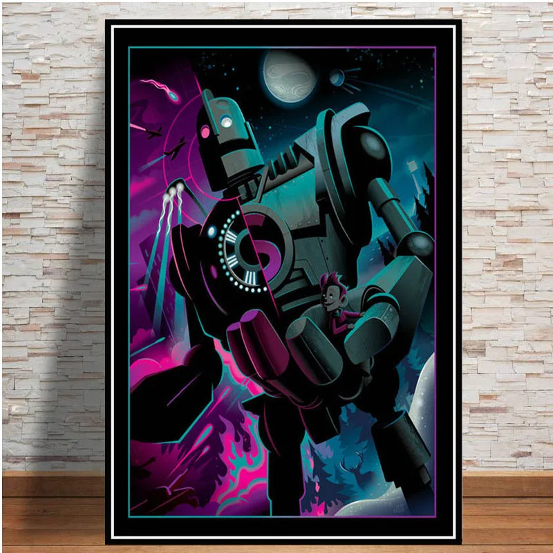 0012 Железный Гигантский классический фильм робот художественный постер Картина Настенная картина домашний декор плакаты и принты - Цвет: 0012